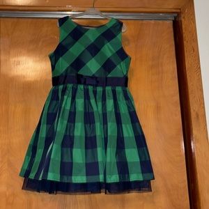 Navy+Green plaid dress Cat & Jack size 6